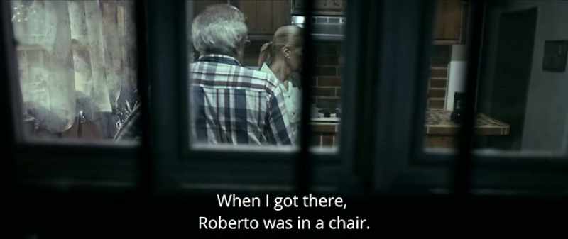 When I got there, Roberto was in a chair