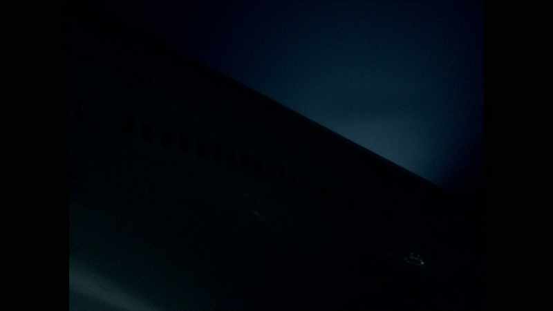 When I got there, the airplane was in total darkness