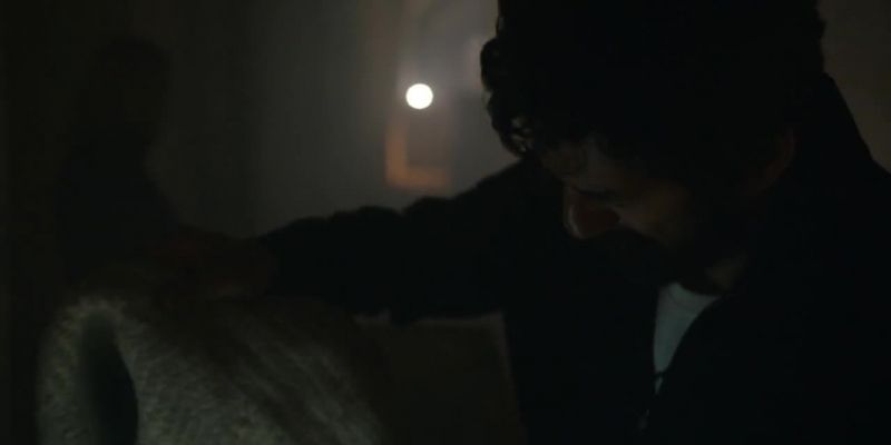 When I got there, they had already wrapped him up