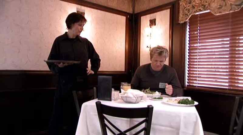 When I served him the salmon