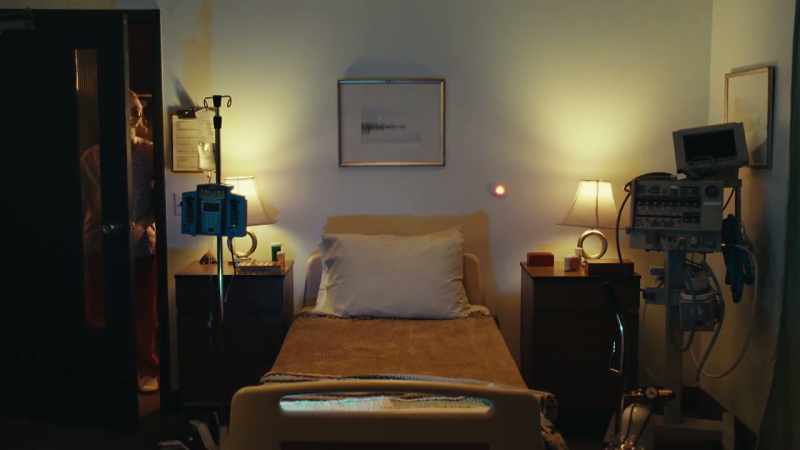 When I walked into her room, I saw the call bell light going off