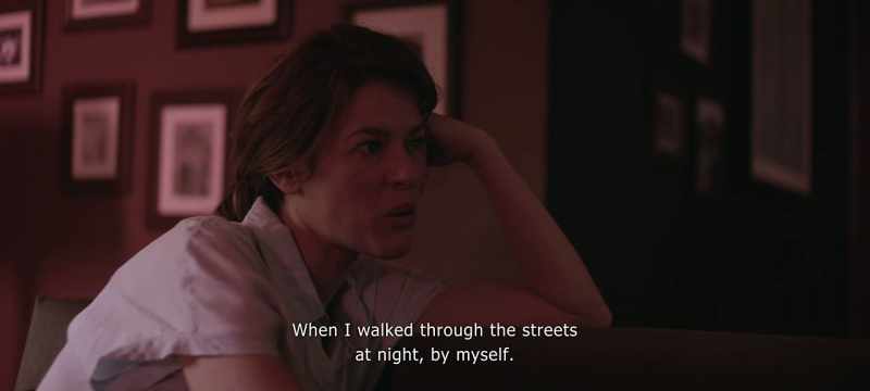 When I was walking in the street alone