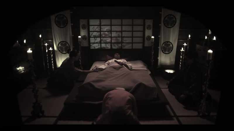 When Ieyasu is on his deathbed