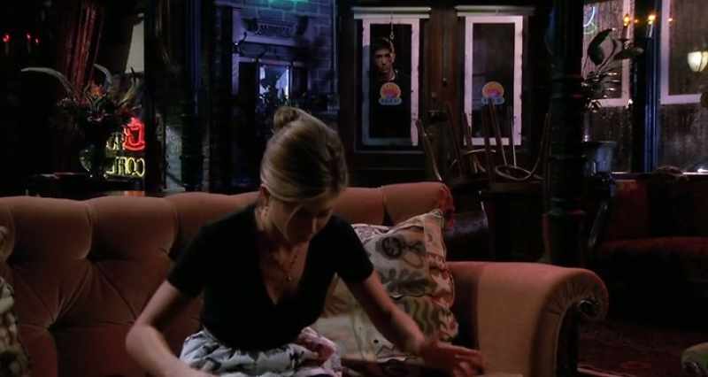 When she looks up, she's startled to see Ross