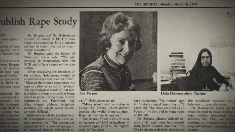 When Lynda Holmstrom and I started studying the problem of rape