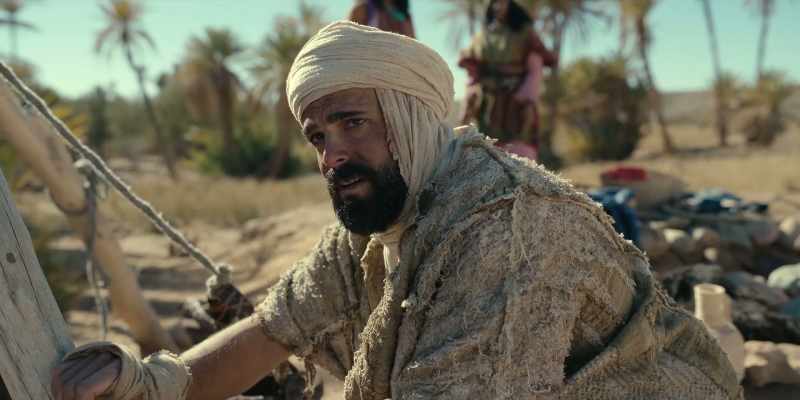 When Moses flees Egypt