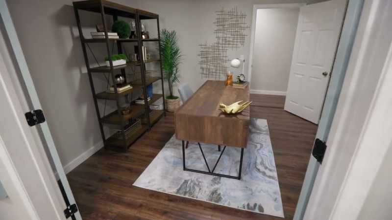 When they opened the French doors and I saw this space