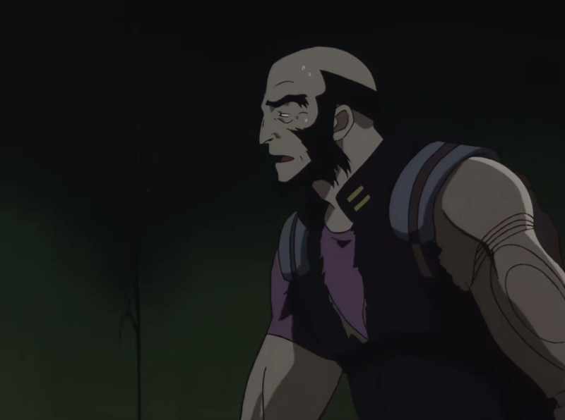 When he opens the Tamatebako, he turns into an old man