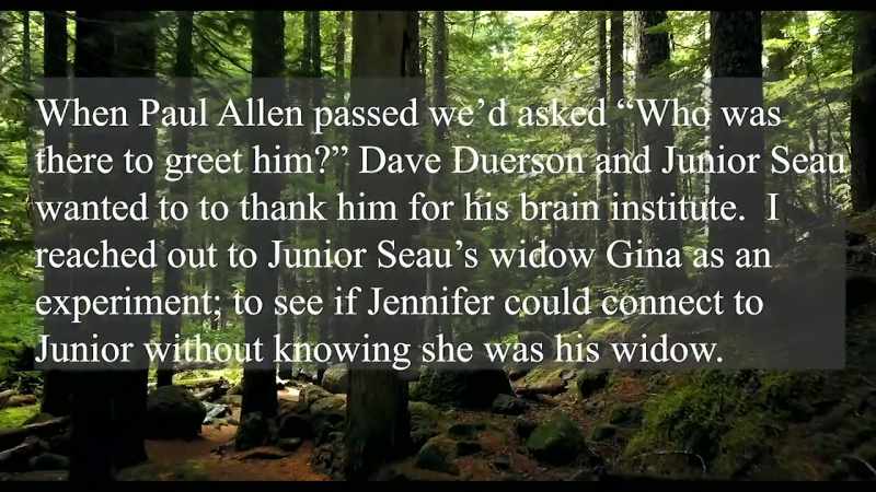 >> When Paul Allen passed, we asked who was there to greet
