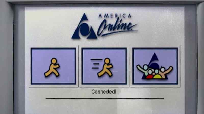 When people were dialed up to online services