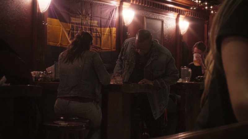 When he returned to the table to wait for his pizzas, Tricia wasn't talking
