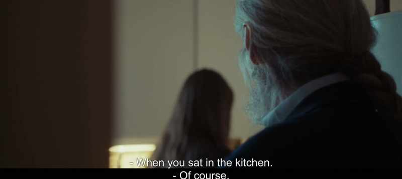 When you sat in the kitchen. - Of course