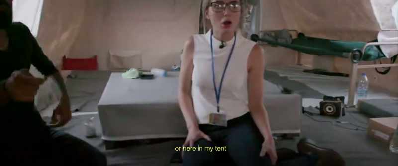 When they see me outside, or here in my tent, they find and attack me