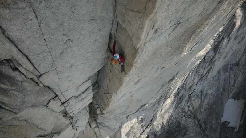 When we simul climb, we try to go for really long stretches