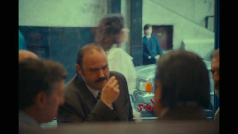 When he stopped, he lit a cigarette