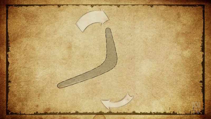 When the boomerang flies