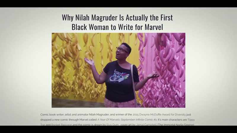 When the conversation turned to the first black women writing for Marvel