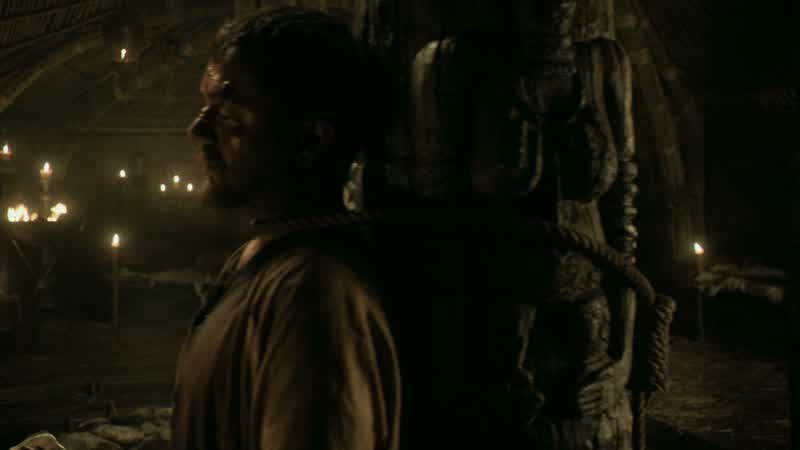 When the khalasar rides,he'll be leashed to a saddle and forced to run behind the horsesfor as long as he can