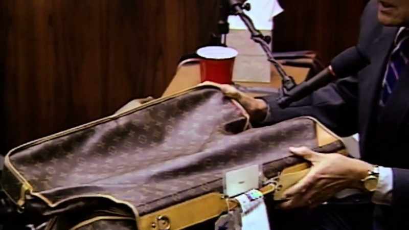 When the luggage was returned to court, it was empty
