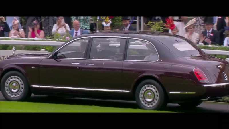 When the Queen arrived into the paddock