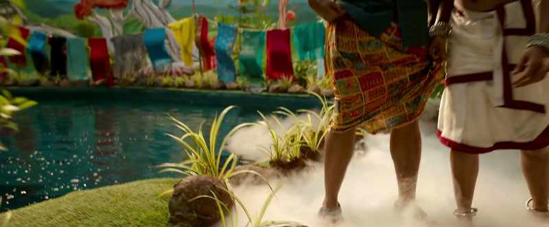 When you tie lungi above the thighs