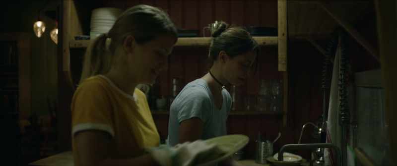 When we washed dishes, she washed them, like, three times