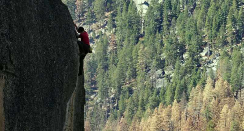 When you're climbing without a rope, it's obviously like