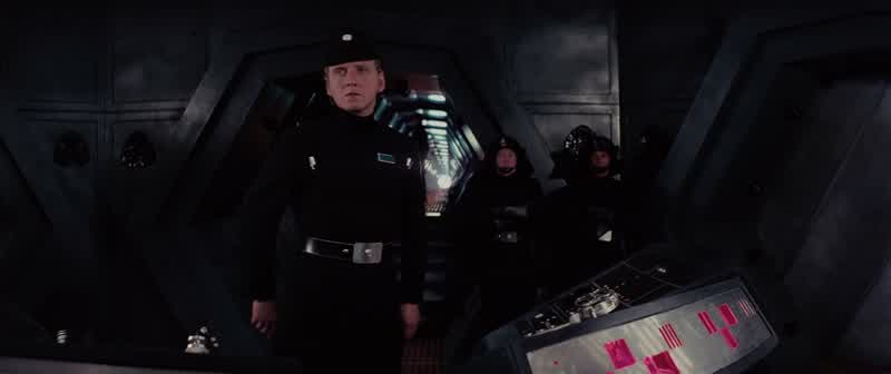 Where are you taking this thingPrisoner transfer from cell block 1138I wasn't notifiedI'll have to clear itArghHan Look out He's loose Luke He'll tear us all apart
