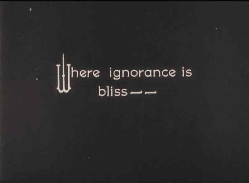 Where ignorance is bliss