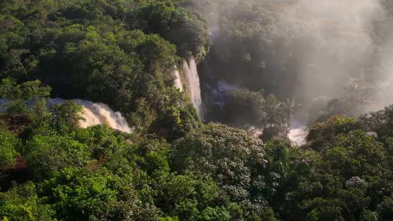 Where water flows over hard rock, it collects few nutrients