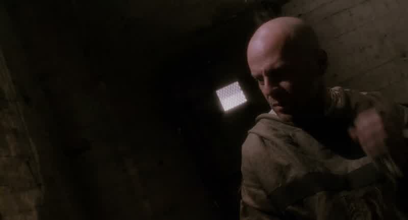 'Where did they send you '1990 '90 How was it'Good drugs Lots of pussy'Hey Bob did you do the job'Did you find out the big info'Army of the twelve monkeys 'it was supposed to be 1996'Science ain't an