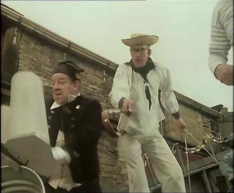Where's tha' going, Sid? Dancing!