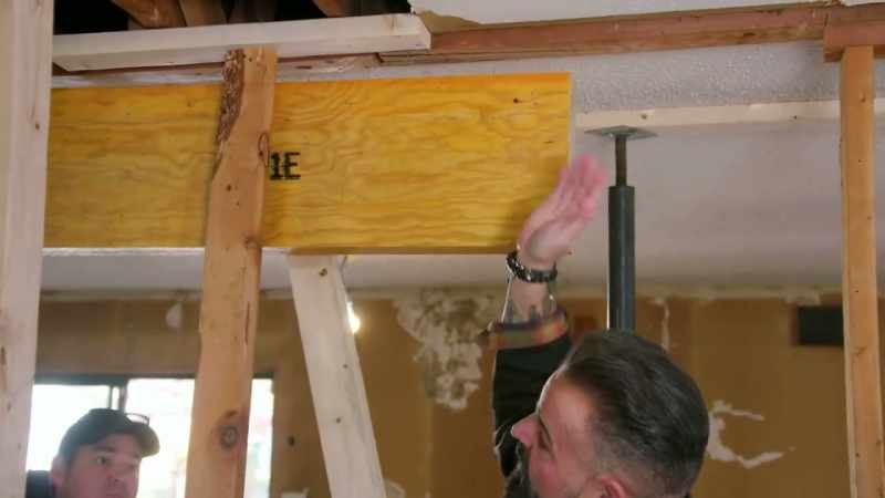 Which is gonna end up lifting every ceiling to the stud