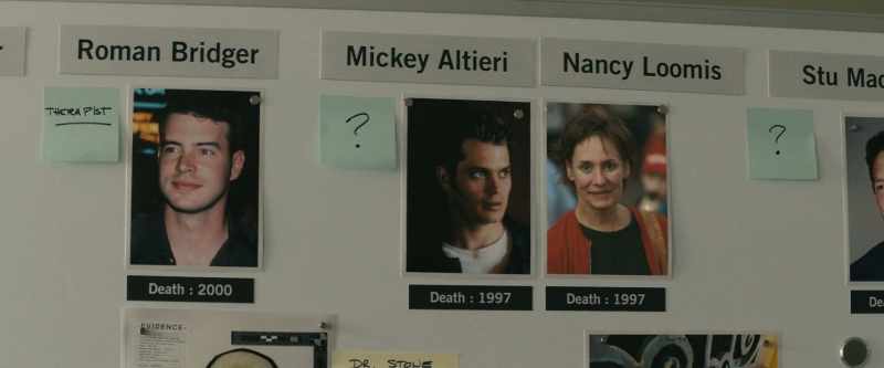 Which leaves Mickey altieri, Nancy loomis, stu macher