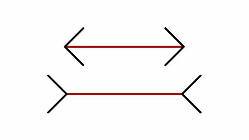 Which line is longer?