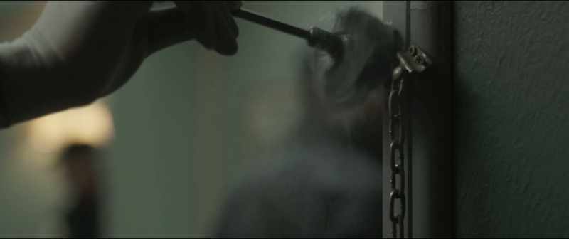 Which was locked from inside by a chain