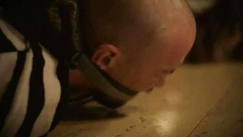 While Bobby's in the elevator