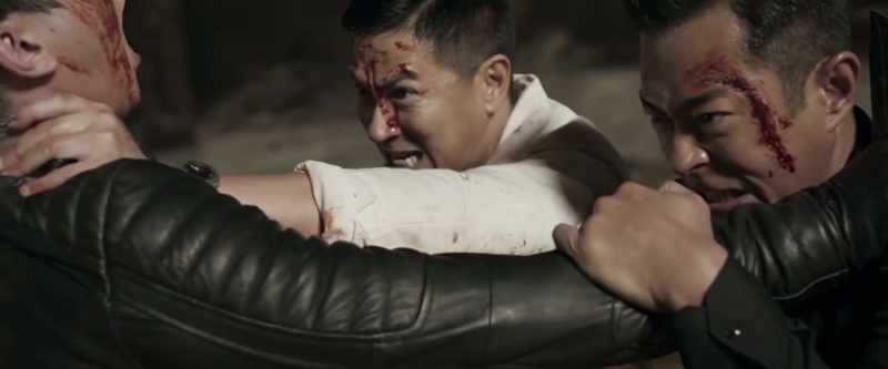 While his bullet is jammed