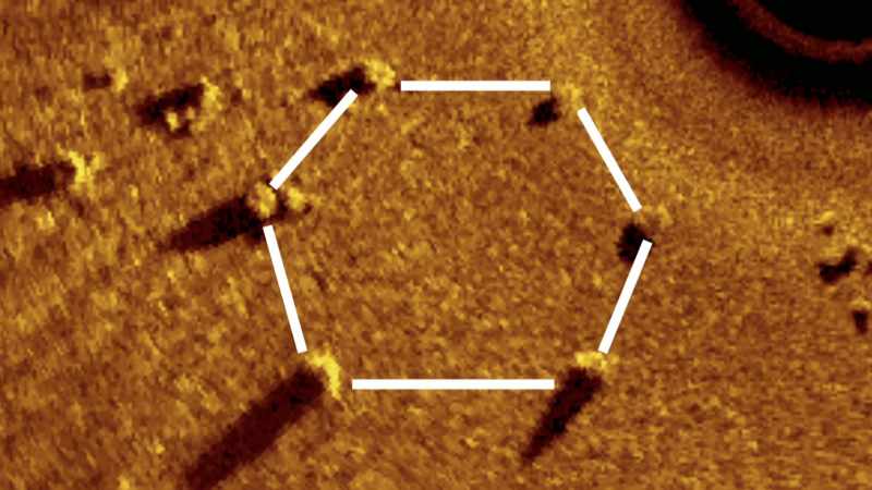 While they do seem to form a perfect geometric shape