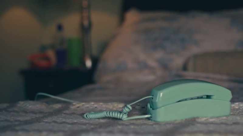 While I'm on the phone, karen wakes up
