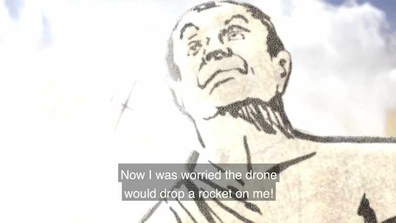 While running away, I could have been hit by a missile