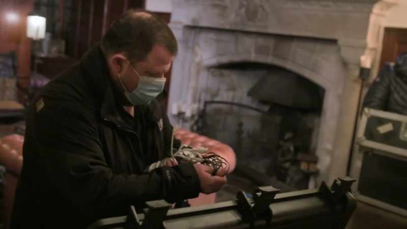While Ryan's team sets up the Infra-Red cameras
