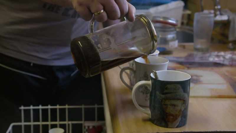 While the kettle was boiling