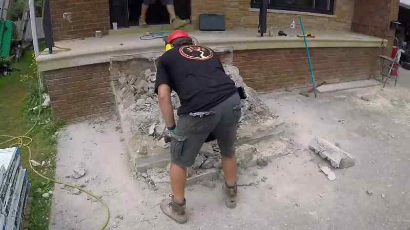 While the porch gets demoed