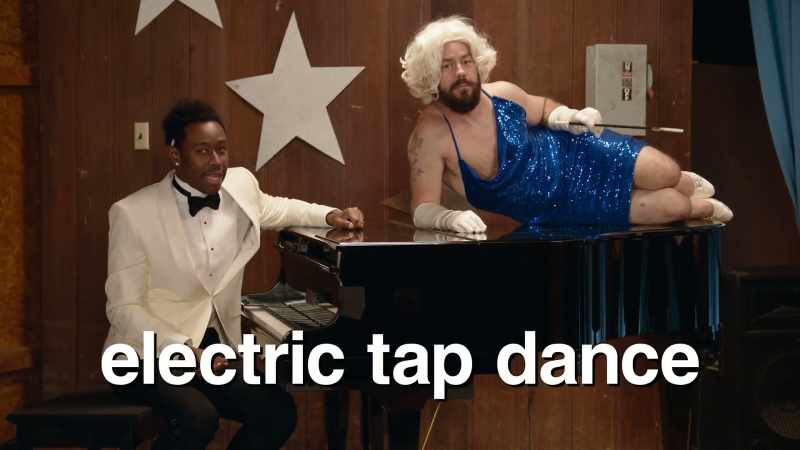 While these beautiful men dance away
