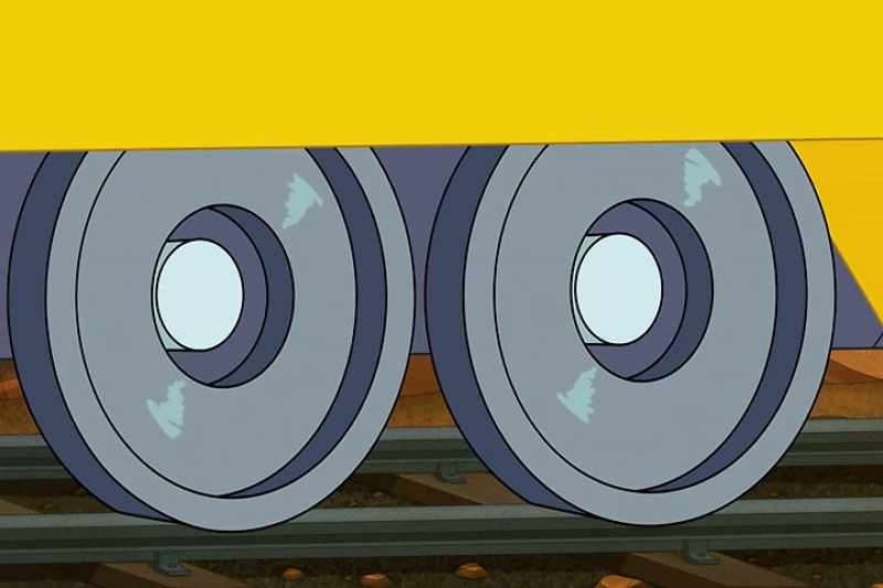 [whistle blows] -All aboard!