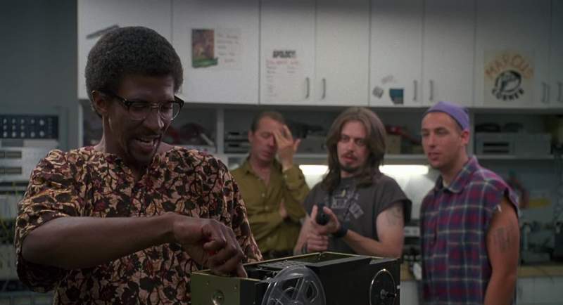 White man with a gun