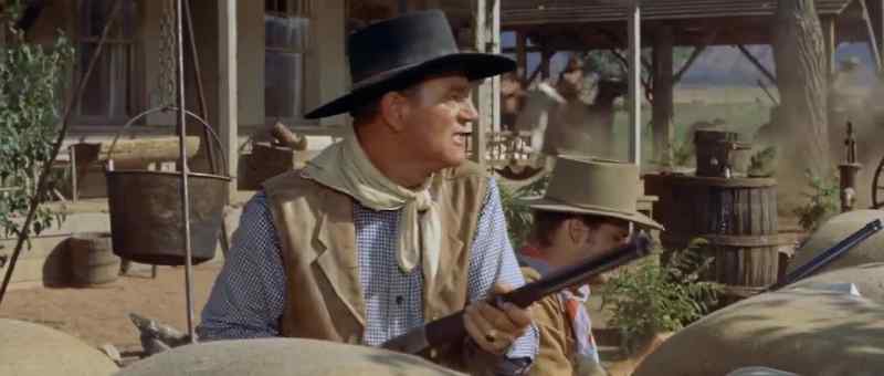 White men riding with Indians. Comancheros