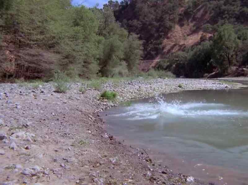 White water downstream!
