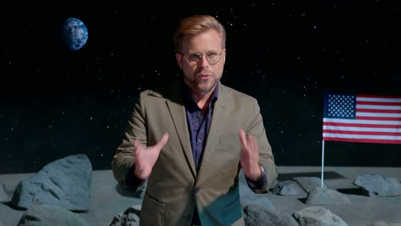 who sent a man to the Moon